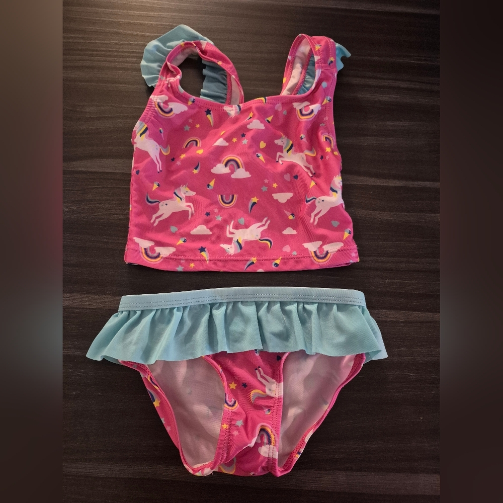 Pink Unicorn Kids Swim Set
